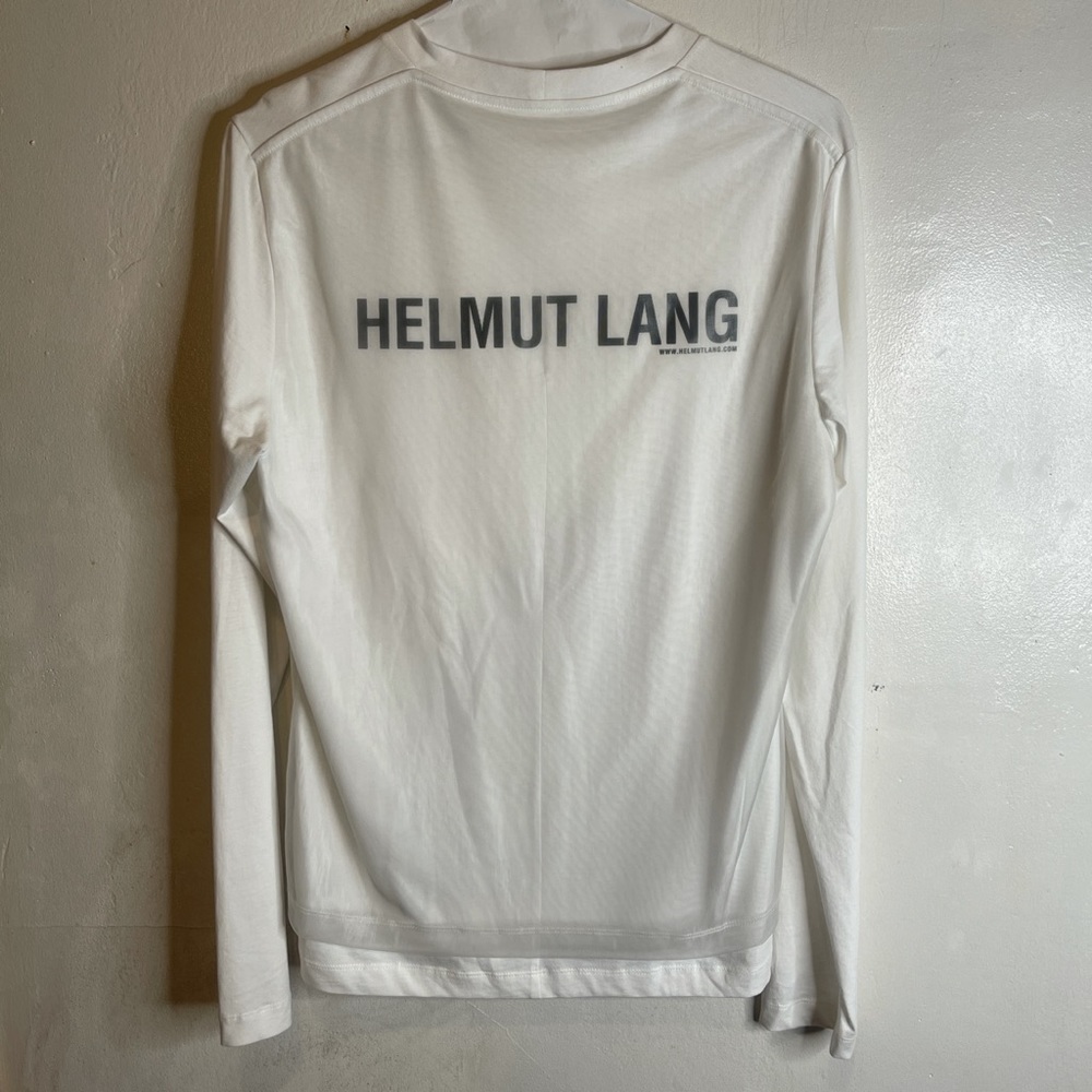 Helmut Lang Long Sleeve Sheer Shirt